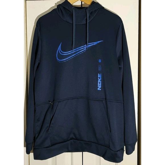 Nike Other - Men's Nike Therma-FIT Graphic Training Hoodie Obsidian DD1764-451 - Large